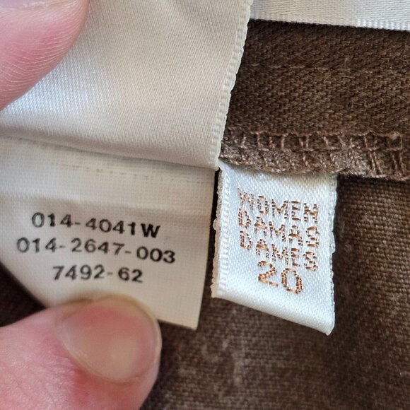 Vintage Spiegel For You Dress Pants Womens 20 36x28 Brown Tweed Office Bottoms - Picture 6 of 9